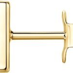 14K Gold Plated Sterling Silver Bar, Dot, Heart, Triangle, Star, Cat | Dainty Earrings for Women